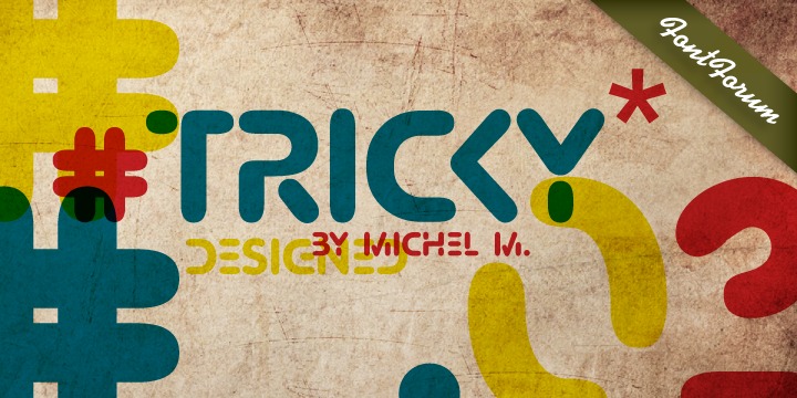 Пример шрифта Tricky